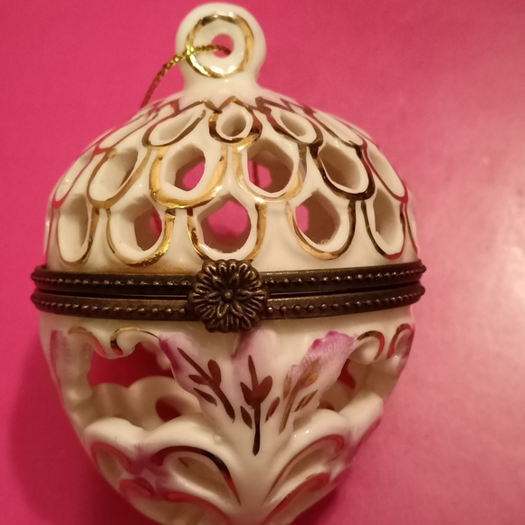 Christmas ornament trinket box Seagull Studios - Picture 3 of 4